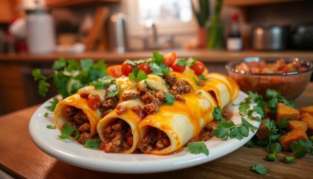 Beef Picadillo Enchiladas Recipe Savory Easy Authentic Spicy Comfort food Dinner