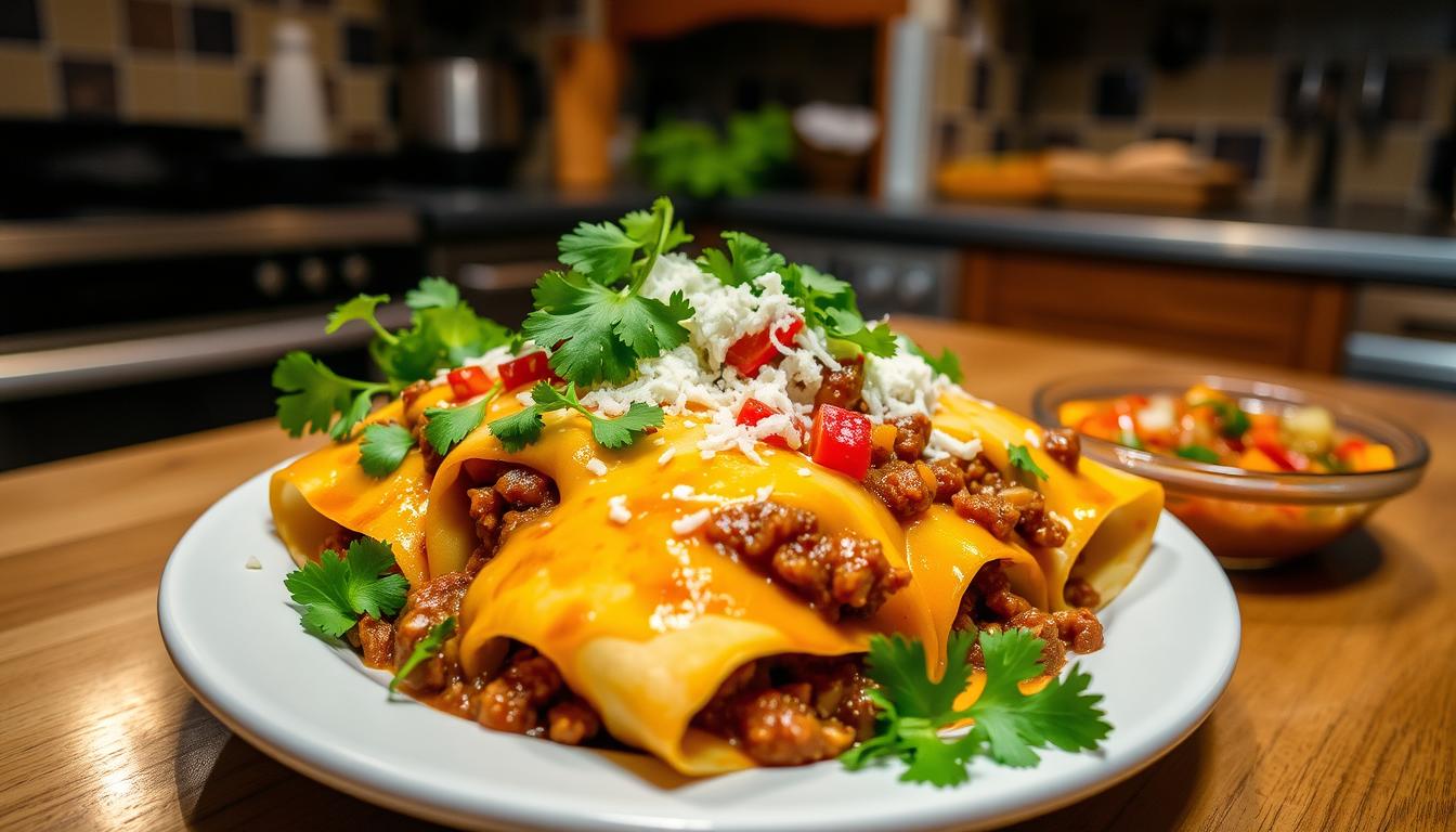 Beef Picadillo Enchiladas Recipe Savory Easy Authentic Spicy Comfort food Dinner